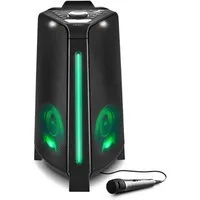 Medion® LIFE® P61552 (MD43552) Party-Lautsprecher (A2DP Bluetooth, Bluetooth, AVRCP Bluetooth, 44 W, inkl. Mikrofon, Karaoke, Akku, Bluetooth, TWS, Lichteffekte, USB, AUX)