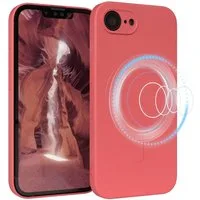EAZY CASE Handyhülle TPU Hülle mit MagSafe für Apple iPhone 17e 6,1 Zoll, MagSafe Silikonhülle Kameraschutz stoßfest Handyhülle Matt Hellrot