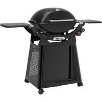 Gasgrill Q 3200N+ mit Premium-Rollwagen schwarz, 6,44 kW, mit Seitentischen