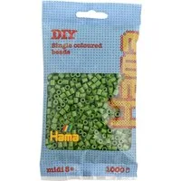 Hama Bügelperlen Hama Bügelperlen – Helle Olive, Midi 5 mm (1000 Stk)