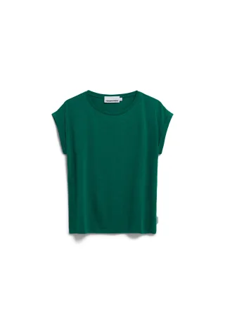 Armedangels - JILAANA T-SHIRT emerald green - Gr. - M