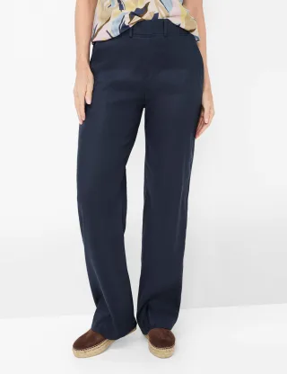 Raphaela by Brax Damen Marlenehose Style PAM FLARED NAVY, dunkelblau, Gr. 48K