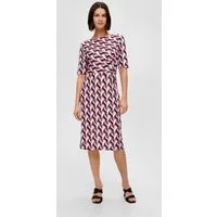 s.Oliver Midikleid Kleid Midikleid mit All-over-Print