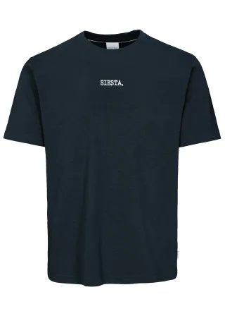 BASEFIELD - Rundhals T-Shirt 1/2 Arm night blue - Gr. - XL