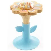 DJECO Stabrassel Baby Swipi Saugrassel in Form einer Blume für Babys ab 3 Monaten
