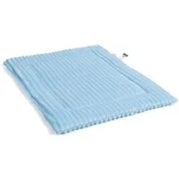 Wallace & Jones Hundematte Hundematte Cardi - hellblau, S bis L für jede Hundegröße, Polyester, Gemütliche Liegematte in Breitcord-Optik, für jede Jahrezeit geeignet