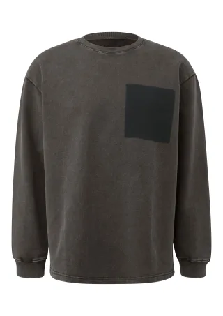 qs - Sweatshirt schwarz - Gr. - S