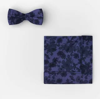 OLYMP - OLYMP Fliege/Einstecktuch Set Viola - Gr. - OS