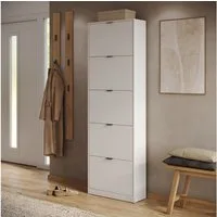 Vicco Schuhkipper Gizmo, Weiß, 59 x 181.1 cm mit 5 Fächern (1 St)