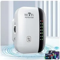Forrlite 300Mbit/s 2.4GHz WiFi Extender Booster Repeater/AP Modus mit WPS WLAN-Repeater, Kompatibel mit allen WLAN Geräten