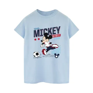 Disney - "Mickey Mouse Team Mickey Football" T-Shirt für Damen (Babyblau)
