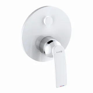 Kludi BALANCE Unterputz-Wannenarmatur Push Set m. Funktionseinheit weiß/chrom, 527599175 527599175