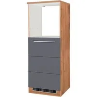 KOCHSTATION Backofen/Kühlumbauschrank KS-Wien Breite 60 cm, Höhe 165 cm, Türanschlag wechselbar