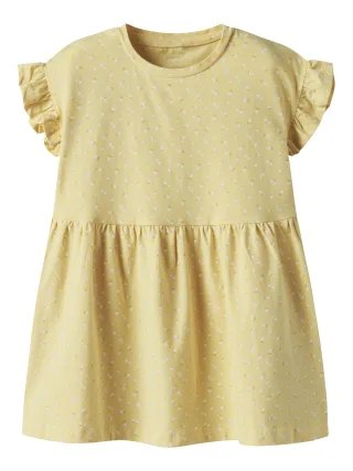 NAME IT - NMFJOANE SS DRESS PB golden haze - Gr. - 92