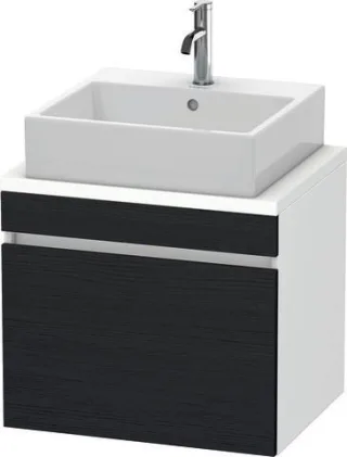 Duravit DuraStyle Konsolenwaschtischunterbau wandhängend Eiche Schwarz & Weiß Matt 600x478x512 mm -  DS530001618