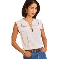 Love & Roses Blusentop Love & Roses Shelltop mit Latz, Regular (1-tlg)