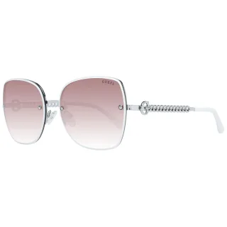 Guess Sonnenbrille GF6119 10F 61 Damen Silber