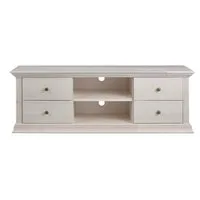 Clever-Moebel TV-Schrank TV Lowboard aus Kiefernholz TV Schrank im Landhausstil Breite: 141cm, Tiefe: 39cm, Höhe: 47cm