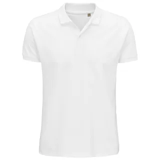 SOLS Herren Planet Pique Bio-Poloshirt (Weiß)