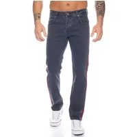 Rock Creek Regular-fit-Jeans Herren Jeans Stonewashed Dunkelgrau RC-2114