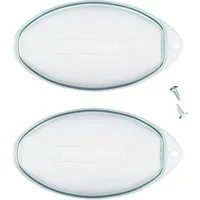 VIOKS Abdeckhaube Lampenabdeckung Set 2x Ersatz für Electrolux 50248796000, für Dunstabzugshaube