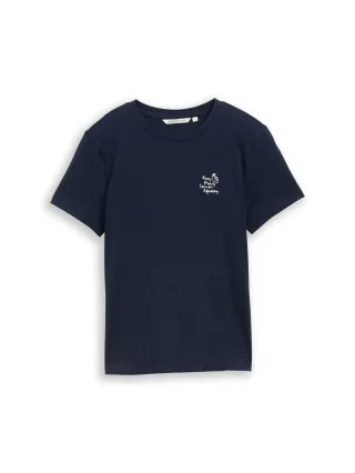 Denim Tom Tailor - T-Shirt mit Stickerei sky captain blue - Gr. - XS