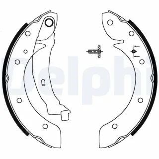 Delphi Bremsbacken hinten Citroen Berlingo Xsara Peugeot 405 Partner
