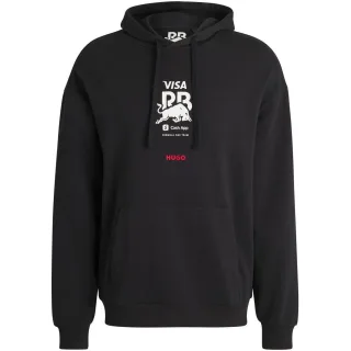 Hugo - "Vcarb" Kapuzenpullover für Herren, Rückseitiger Aufdruck (Schwarz)
