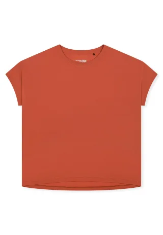 SCHIESSER - Shirt kurzarm Rundhals terracotta - Gr. - 44