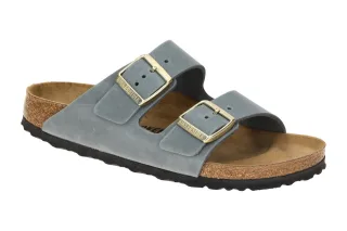 Birkenstock Damen Pantoletten ARIZONA BS 1029253 Basalt Gray Echtleder Fu?bett