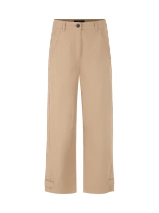 Marc Cain Sports - Hose RUMA aus weichem Baumwollmix light stone - Gr. - 36