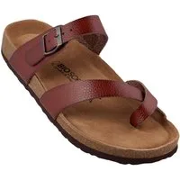 Biosoft Comfort & Easy Walk Biosoft Herren Sandalen Zehentrenner Leder Optik Größe 43 - 47 KAI, Sandale