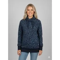 Ragwear Sweatshirt NESKA LEO O mit asymmetrischem Ausschnitt, hoher Schalkragen, Langarm-Design