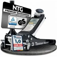 NTG Nutzfahrzeug Technik GmbH Wagenheber Hydraulisch schwarz Rangierwagenheber 3to 3000kg 75-505mm für PKW