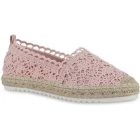 VAN HILL 21591837 TH 8805-25[TH] Damen Slippers Pink 37 Espadrille Damen Espadrilles Slippers Spitze Bast Profil-Sohle