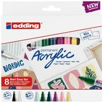 edding Marker Edding Acrylmarker Acrylic 5300+5100 nordic 8er Starter Set