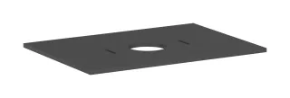 Hansgrohe Konsole Xilesa E 780x550mm m.Ausschnitt mitt.Aufsatzwasch.o.Hl Schiefergrau matt, 542757 54275760