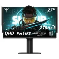 KTC H27E8 27 Zoll QHD 240Hz Gaming-Monitor (2560 × 1440 px, 1 ms Reaktionszeit, 240 Hz, FAST IPS, übertaktet auf 275 Hz, HDR400 & 400 cd/m², FreeSync & G-Sync)