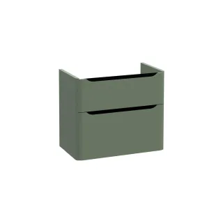 VitrA New Integra Round Waschtischunterschrank mit 2 Vollauszügen 76 x 45 x 65 cm Matt,70019 70019