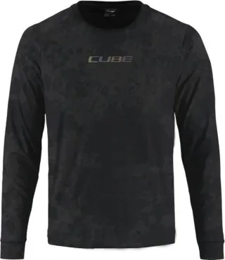 Cube Vertex Rundhalstrikot Flow Langarm black XXL