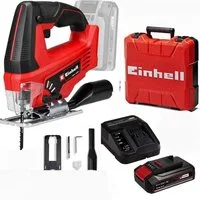 Einhell Akku-Pendelhubstichsäge Stichsäge TC-JS 18V Li, 1x 2,5 Ah Akku, Ladegerät Koffer
