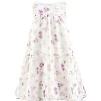 happy girls A-Linien-Kleid Happy girls Sommerkleid Blumen ärmellos purple (kein Set, 1-tlg)