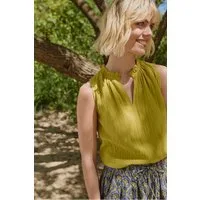 Tranquillo Blusenshirt Bluse Lauraa aus Slub Musselin GOTS GOTS-zertifizierte Bio-Baumwolle in strukturierter Musselin-Qualität