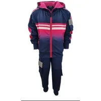 Hessis Freizeitanzug Unisex mit Cargo Taschen Trainingsanzug JF30 (Set, 2-tlg., Jacke mit Jogginghose), Bestehend aus Jacke und Jogginghose, Cargotaschen mit Reflektor