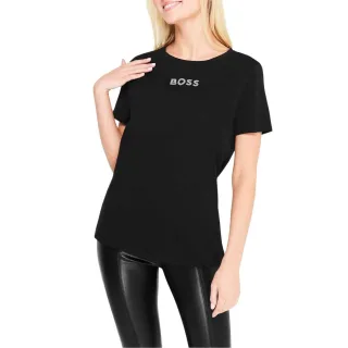 Hugo Boss - T-Shirt für Damen, Logo (Schwarz)