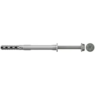 Fischer Langschaftdübel SXR 10x100 FUS R mit Sechskantschraube und U-Scheibe, rostfrei - 046342