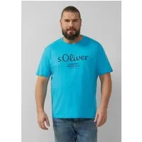 s.Oliver Kurzarmshirt T-Shirt Baumwoll-T-Shirt mit Logo-Print