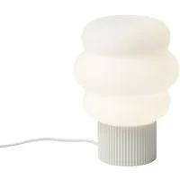 Qazqa Tischleuchte Kumo, ohne Leuchtmittel, Warmweiß, QAZQA Tisch­leuchte, e27, Beige, Glas, Japandi