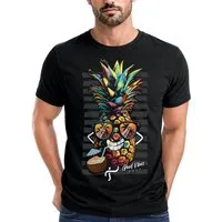 Neverless Print-Shirt Herren T-Shirt Ananas Good Vibes Sommer Sonne Party Cocktail Fashion mit Print