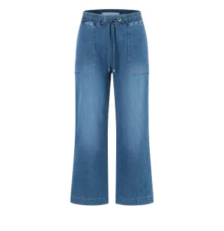 MAC - MAC JEANS - CULOTTE, Super soft summer denim blau - Gr. - 46